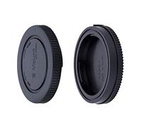 JJC Body Cap + Rear Lens Cap Set for Sony E Mount Mirrorless Interchangeable-lens Cameras & Sony E Mount Lens System (1 Set)