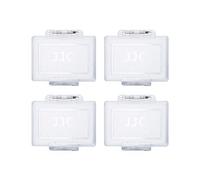 JJC Camera Battery Storage Case for Canon LP-E6 LP-E8 Nik. EN-EL15, 4 Pack | Fits Batteries ≤60×42×24mm, Durable Organiser Box with Water-resistant Silicone Seal, Shock-absorbing Pearl Wool Pads