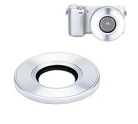 JJC Camera Lens Cap Auto Lens Hood Cap Protector for Sony E PZ 16-50mm f/3.5-5.6 OSS Lens & Sony FE 28-60mm f/4-5.6 Lens Camera Accessory -Silver