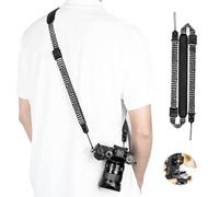JJC Camera Quick Release Shoulder Strap, Leather Padded Adjustable Strap | Patented Quick Release Buckle (2026 Red Dot Winner), w/ 3-layer Wear Alert Loop, Length 95-145cm, Load Capacity 176lbs