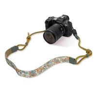 JJC Camera Shoulder Strap with Quick Release, Soft Pu Leather Neck Strap with Braided Rope, Bilateral Adjustable Braided Cord for Mirrorless DSLR Digital Cameras, Neck Strap 52x3.1cm LxW