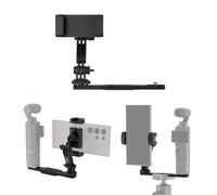 JJC Cold Shoe Phone Mount Extension Bracket for DJI Osmo Pocket 3, Pocket3 Accessories Extension Rod with 1/4" Threads & Arca Mount for Tripod, Detachable Cell Phone Mount Adapter Fit Action Cameras