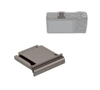 JJC Dedicated Metal Hot Shoe Cover for Ricoh GR IV GRIV HDF Monochrome Digital Camera, GR4 Durable Hot Shoe Protector Cap with Anti-Slip Silicone Pad, Dark Gray