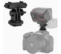 JJC Detachable Insta 360 X6 X5 Ace Magnetic Quick Release Cold Shoe Mount | Quick Release Adapter Mount for Insta360 X6 X5 & Ace Pro 2 with Foldable Claw & 1/4"-20 UNC for Tripod Selfie Stick Camera
