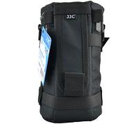 JJC DLP-6 125 x 235 mm Water Resistant Deluxe Lens Pouch with Strap - Black