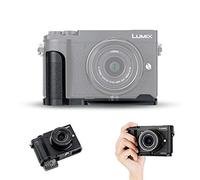 JJC DMW-HGR2 Metal Hand Grip for Panasonic Lumix GX80 GX85 GX9 DMC-GX80 DC-GX9 - Arca Swiss Type Quick Release Plate - Anti-Slip L Bracket Enhanced Grip