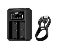 JJC Dual USB Charger Adapter for Olympus E-M1 Mark II, E-M1 Mark III, E-M1X | Olympus BLH-1 Replacement Battery And Charger, Featuring A Universal Type-C (USB-C) Port, with a Type-C Data Cable Included