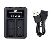 JJC Dual USB Charger Adapter for Olympus OM-D E-M1 Mark II, E-M1 Mark III, E-M1X, Olympus BLN-1 Charger Battery
