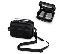 JJC Hard Case Compatible with Fujifilm Instax Mini EVO Mini LiPlay Instant Camera, Mini Evo Camera Case Carrying Bag with Mesh Accessory Pocket and Removable Shoulder Strap