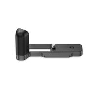 JJC L-Shaped Camera Hand Grip for Fujifilm X half Camera, Ergonomic Silicone Handle, Built-in Arca Swiss Type Quick Release Plate, 1/4"-20 Base - Dark Gray