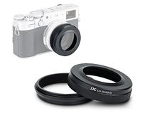 JJC Lens Hood with Adapter Ring for Fuji X100VI X100V X100T X100F, Black