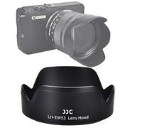 JJC LH-EW53 Dedicated Bayonet Lens Hood, Compatible with Canon EF-M 15-45mm f/3.5-6.3 is STM Lens, EFM 15 45mm STM Lens Hood, EF M 15-45, EW53, Replacement of EW-53 Hood Black