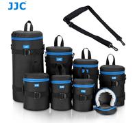 JJC Luxury Camera Lens Bag Pouch Case for Canon Lens Nikon Sony Olympus Fuji DSLR Photography Accessories Shoulder Bag Backpack DLP7II