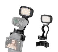 JJC Magnetic LED Light for DJI OSMO Pocket 3, Rechargeable Mini Fill Light Bracket Holder with 3 Magnetic Mount, Portable Soft Selfie Vlog Video Lighting Pocket3 Accessories