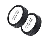 JJC Markable Camera Rear Lens Cap for Nikon F Lenses, Replace Nikon LF-4 Lens Cap - DIY Writable Lens Focal Ranges Organized Better - Pack of 2