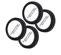 JJC Markable Camera Rear Lens Cap for Nikon F Lenses, Replace Nikon LF-4 Lens Cap - DIY Writable Lens Focal Ranges Organized Better - Pack of 4
