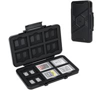 JJC Memory Card Holder for 24 Micro SD SDXC SDHC + 12 CFexpress Type-B/XQD, Anti-Shock micro SD TF Card Holder Storage Case Box Organizer