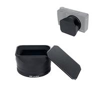 JJC Metal Camera Lens Hood with Hood Cap for Ricoh GR IIIx GR3x GR IIIx HDF Digital Camera, Reduce Lens Flare - Prevent Reflection - Protect Lens