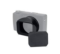 JJC Metal Camera Lens Hood with Hood Cap for Ricoh GRIII GR3 Digital Camera | Blocks Stray Light|No Vignetting|Anti-Flare Matte Interior|Protect Lens from Bumps|Durable Aluminium Alloy