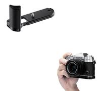 JJC Metal Hand Grip Compatible with Fujifilm X-T50 Camera, Quick Release Arca Type, 1/4"-20 Hole, Enhance Hand-held Feeling, Black