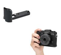 JJC Metal Hand Grip Quick Release Plate L Bracket Holder for Fujifilm X-T30 X-T30II X-T20 X-T10 Replaces Fuji MHG-XT10 Hand Grip