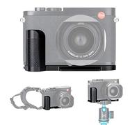 JJC Metal Hand Grip with Arca Swiss Quick Release Plate for Leica Q2 Camera | Replaces Lei. 19540|Aluminium Alloy with Microfibre|Change Battery or Memory Card without Removing|Attach to Wrist Strap