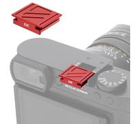 JJC Metal Hot Shoe Cover Compatible with Leica Q3 43 Q3 Monochrom Q2 Camera | Full-Coverage Design, Anti-Scratch, Dust-Proof, Anti-Stain, Precision Fit, Red