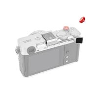 JJC Metal Hot Shoe Full Cover Thump Up Grip with Shutter Button Compatible with Fujifilm X-E5, XE5 Camera, Silicone Veneers Thump Hand Grip Anti-Dust & Slip, Silver