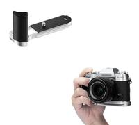 JJC Metal L-Shape Grip Compatible with Fujifilm X-T50 Camera, Quick Release Arca Type, 1/4"-20 Hole, Enhance Hand-held Feeling, SILVER