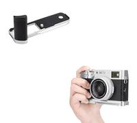 JJC Metal L-Shape Hand Grip Compatible with Fujifilm X100V Camera, 1/4-20 Hole, Quick Release Acra Type Handgrip, Enhance Hand-held Feeling (Silver)