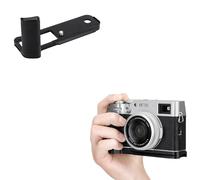 JJC Metal L-Shape Hand Grip Compatible with Fujifilm X100V Camera, 1/4-20 Hole, Quick Release Acra Type Handgrip, Enhance Hand-held Feeling (Black)