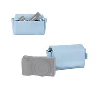 JJC Microfiber Leather Compact Camera Case Pouch with Magnetic Closure for Ricoh GR IV IIIx III for Canon G7X Mark III II for Sony RX100 III IV V VI VII & Holds 2 Camera Batteries Memory Cards, Blue