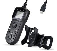 JJC Multi-function Timer Remote Control with Tripod Holder Clamp for Fujifilm Cameras Replaces Fuji RR-90