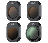 JJC ND16 ND64 ND256 CPL Filter Kit Compatible with DJI Mini 4 Pro, 4 Pack | ND Neutral Density Fixed Filters CPL Polarizer, Multi Coated Ultra Light Portable ND Filter Mini 4 Pro Drone Accessories