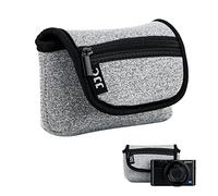 JJC Neoprene Camera Case for Ricoh GR IV IIIx III for Sony RX100 III IV V VA VI VII Z-V1 HX90V HX90 HX60V HX60 Olympus TG-7 TG-6 TG-5 for Canon G7X Mark III II SX620 SX720 SX730, Gray