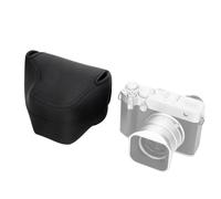 JJC Neoprene Camera Case Pouch Compatible with Fujifilm GFX100RF with Original Lens Hood, Lightweight Camera Case Built in Camera String
