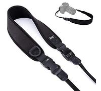 JJC Neoprene Camera Neck Strap with Quick Release Clip for Sony Fujifilm Olympus DSLR SLR Camera Camcorder, Adjustable Camera Sling Belt Over Shoulder Strap