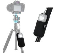 JJC Neoprene Pouch Holder Strap on Tripod for Camera Remote Cotrol Shutter Relase Cable and More Small Devices Mount onto Tripod Leg Light Stand Photography Ladder