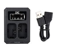 JJC NP-FW50 USB Dual Battery Charger adapter for Sony A6500 A6400 A6300 A6000, A7, A7II, A7RII, A7SII, A7S, A7S2, A7R, A7R2, A5100, RX10III, RX10IV Camera NP-FW50 Chargers