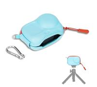 JJC Osmo Action 6 Carrying Case, Carry Bag for DJI Osmo Action 6 Accessory | Blue Action6 Mini Protective Case, Compact Action6 Action5 Action4 Action3 Storage Bag for Tripod Selfie Stick (Semi Open)