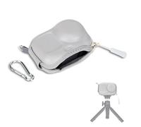 JJC Osmo Action 6 Carrying Case, Carry Bag for DJI Osmo Action 6 Accessory | Grey Action6 Mini Protective Case, Compact Action6 Action5 Action4 Action3 Storage Bag for Tripod Selfie Stick (Semi Open)