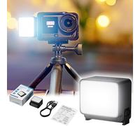 JJC Osmo Nano Action 6 LED Light,Waterproof Magnetic Selfie Light for DJI Osmo Action 6 & Nano,Rechargeable Action6 Osmonano Video Fill Lighting with Brightness Levels for Vlogging & Video Recording