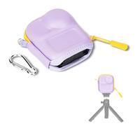 JJC Osmo Nano Carrying Case, Mini Carry Bag for DJI Osmo Nano Accessories | Purple Osmonano Protective Case, Hard Shell Compact Bag with Carabiner, Storage Pouch for Tripod Selfie Stick (Semi Open)