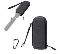 JJC Osmo Pocket 4 3 Carrying Case Bag for DJI Osmo Pocket 4 3 Accessories | Pocket4 Pocket3 Mini Protective Carry Case with Carabiner, Black Hard Shell Compact Storage Bag Semi Open for Handle & Tripod
