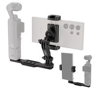 JJC Osmo Pocket 4 3 Phone Holder Clamp Mount with 1/4" 20 Screw,Cell Phone Clip Mount for DJI Osmo Pocket4 Pocket3 with Handle,X5 X4 X3 Osmo360 Tripod & Selfie Stick Adapter Fits Arca Swiss Plate