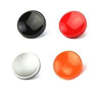 JJC Pack of 4 (Red/Black/Silver/Orange) Metal Concave Surface Shutter Button for Lei. Q3 D-Lux8, Fuji GFX100RF X100VI X100V X100F X100 X-T4 X-T3 X-T30 X-T20 & Film SLR Camera with Threaded Screw