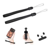 JJC Phone Wrist Strap for DJI Osmo Pocket 3 4,Hand Strap with 1/4" 20 Screw for DJI Osmo Mobile 8 7P Phone Gimbal Stabilizer,Leather Wristband Set with Tether Tab for iPhone 17 16 15 14 13 12 11 X