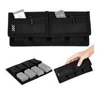 JJC Polyester Camera Battery Pouch for NP-F550 NP-FW50 LP-E17 DB-110 AA AAA