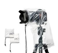 JJC RI-S Disposable Waterproof Rain Cover for Mirrorless DSLR & SLR System Cameras - Pack of 2 - Transparent