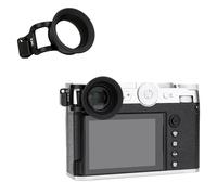 JJC Round Soft Silicon Eyecup Camera, Viewfinder Compatible with Fujifilm GFX100RF Camera, Viewfinder Eyepiece Adaptation Camera Eye Sensor & Diopter Adjustment Dial (Easy installed with Eyelet) Black